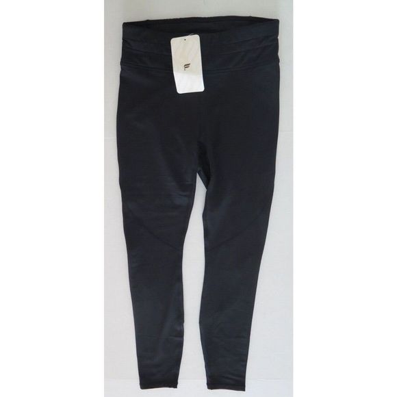 Fabletics Women's Sz S/4-6 Black Mid-Rise Statement Cold Weather Legging $80 - Picture 1 of 7